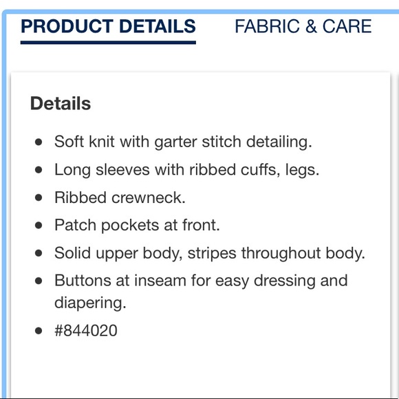 *SOLD* NWT Gap Baby striped long-sleeve onesie size 6-12m - Picture 6 of 6